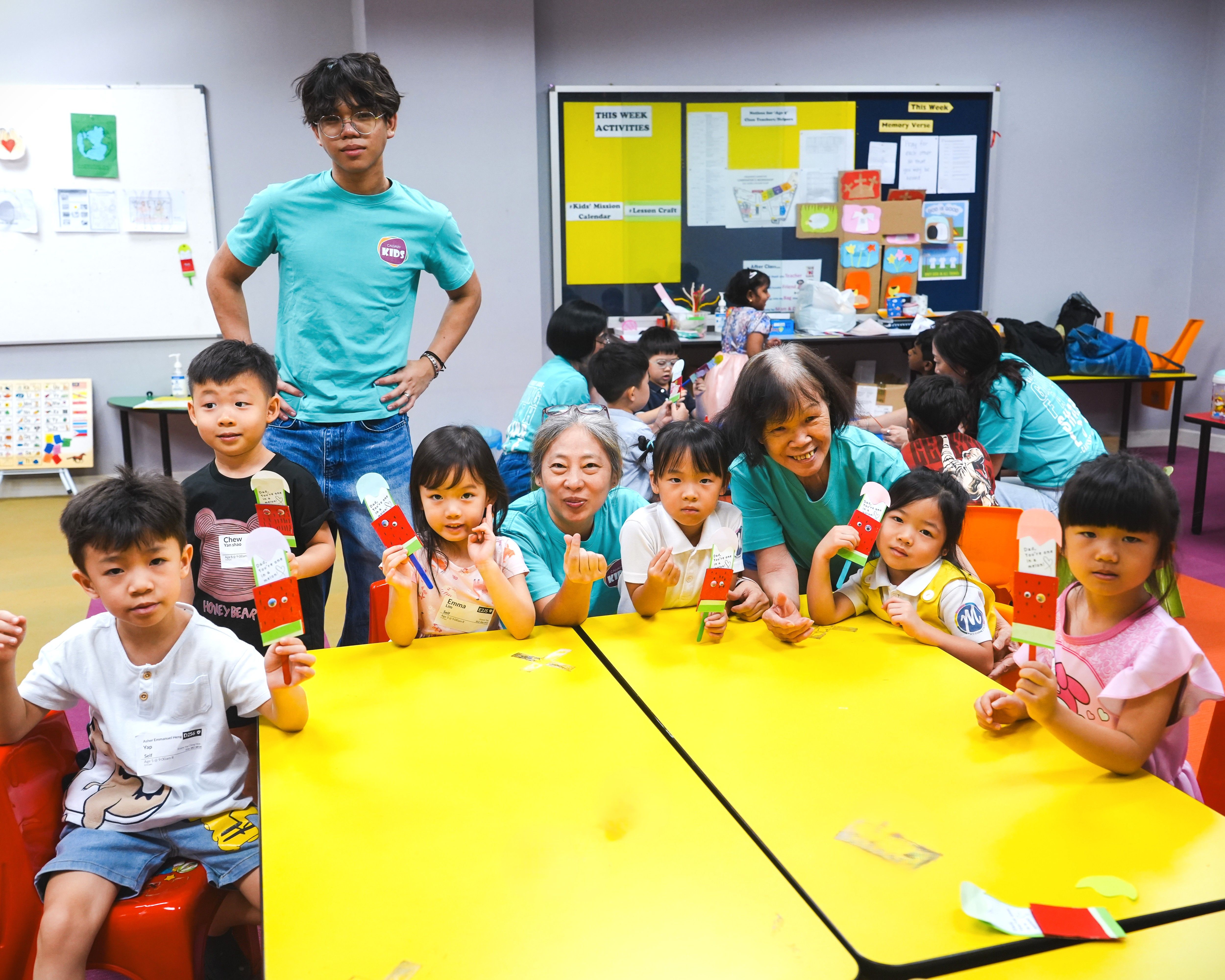 The children also blessed their fathers with themed arts and crafts